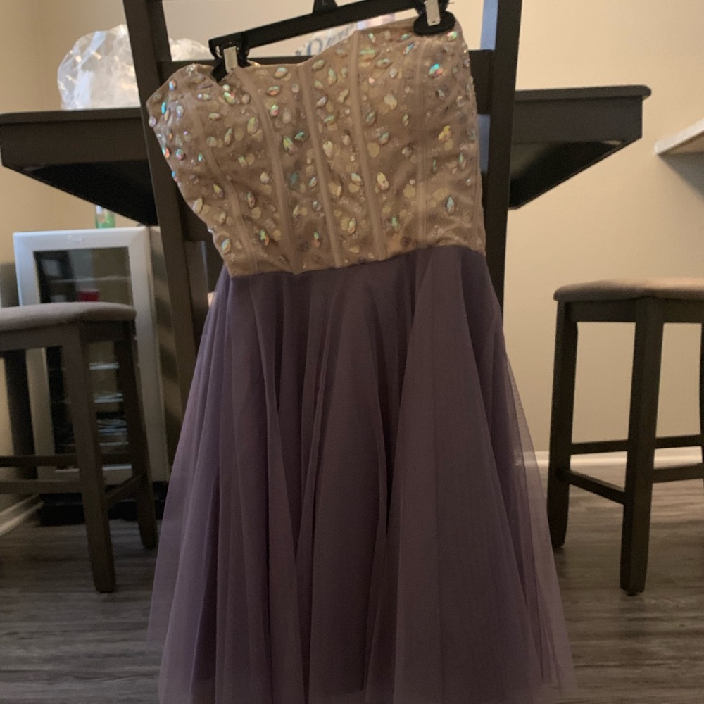Purple homecoming dress